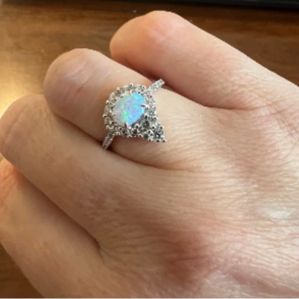 9.25 Sterling silver ring size 6 - Picture 2 of 3